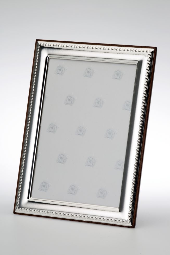 Photo Frame Pearl Rim - Sterling silver